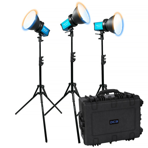 Dracast X Series M80B Bi-Color LED Monolight (V-Mount 3-Light Kit with Hard Case)