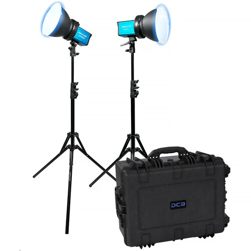 Dracast X Series M80D Daylight LED Monolight (V-Mount 2-Light Kit with Hard Case)