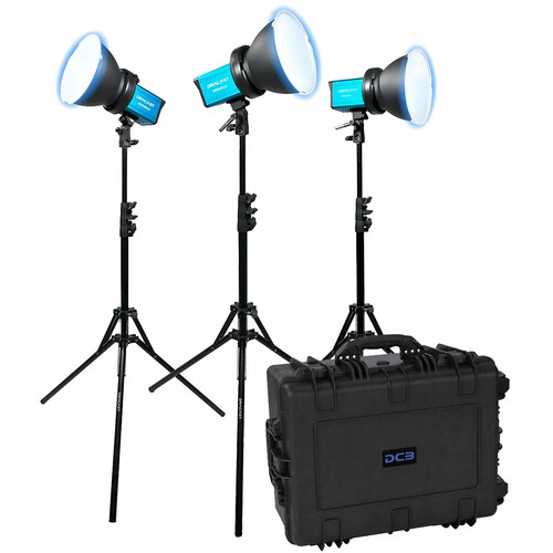 Dracast X Series M80D Daylight LED Monolight (V-Mount 3-Light Kit with Hard Case)