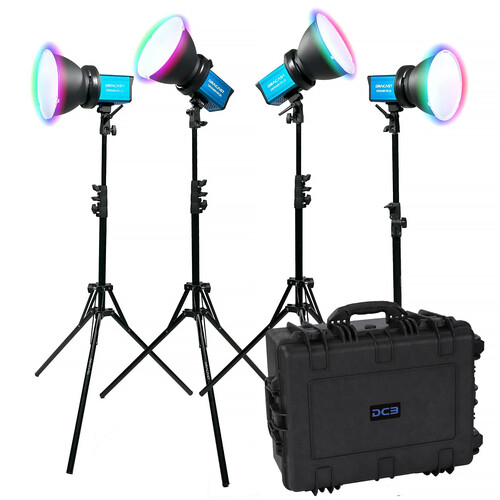 Dracast X Series M80RGB RGB LED Monolight (V-Mount 4-Light Kit with Hard Case)