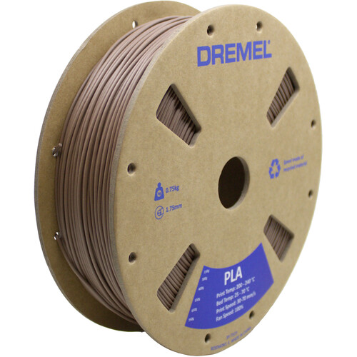 Dremel 3D 1.75mm PLA Filament (0.75kg Matte Brown)