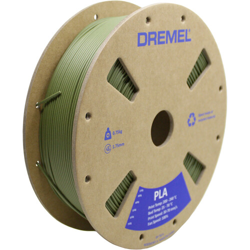 Dremel 3D 1.75mm PLA Filament (0.75kg Matte Olive)