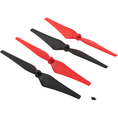 DROMIDA Prop Set for Ominous FPV Quadcopter (4-Pack Red/Black)