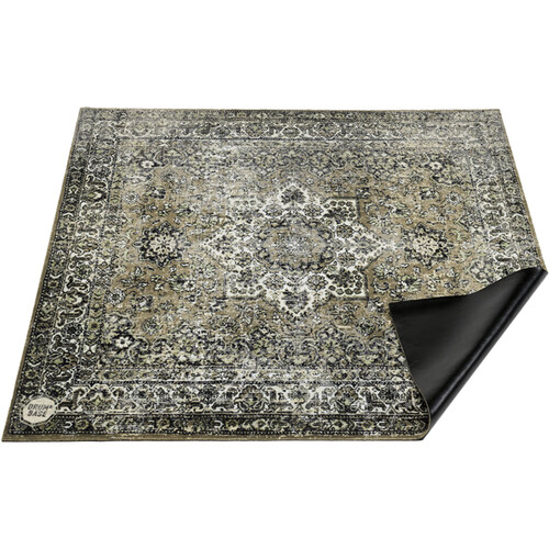 Drum N Base Vintage Persian-Style Stage Rug (6 x 5.2' Green)