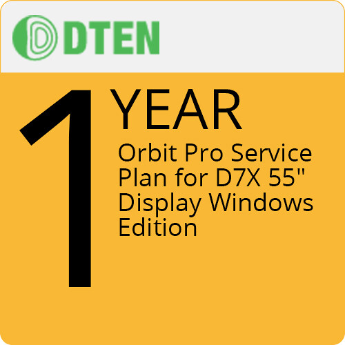 DTEN 1-Year Orbit Pro Service Plan for D7X 55