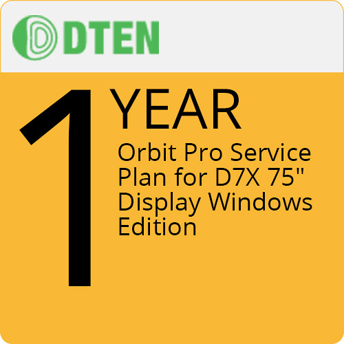 DTEN 1-Year Orbit Pro Service Plan for D7X 75