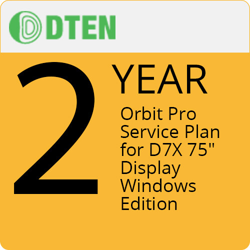 DTEN 2-Year Orbit Pro Service Plan for D7X 75