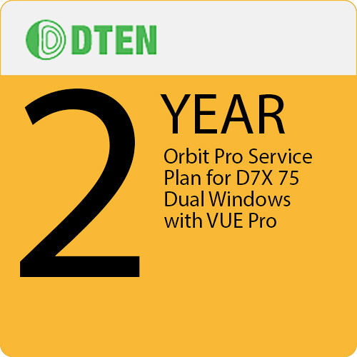 DTEN 2-Year Orbit Pro Service Plan for D7X 75