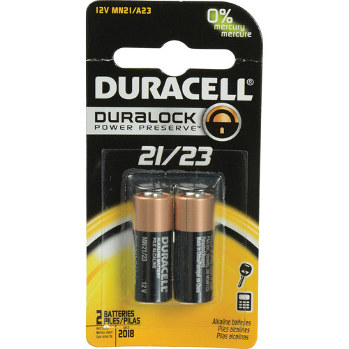 Duracell A21/A23 Alkaline Battery (12V, 2 Pack) MN21B2PK B&H