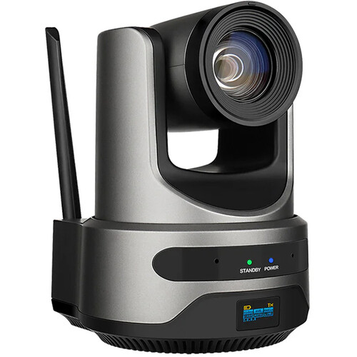 DVDO 4K NDI Wireless PTZ Camera with AI Auto-Tracking and 20x Optical Zoom (Gray)