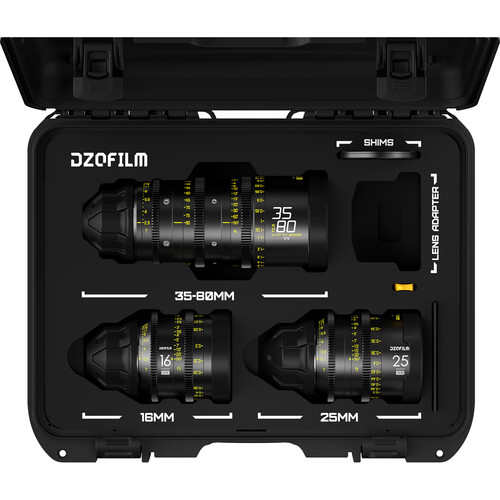 DZOFilm Y24 Educational Catta Ace 35-80mm + VESPID 16 & 25mm Lens Kit (ARRI PL)