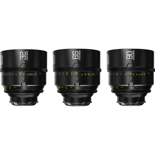 DZOFilm 32 65 90mm T2.8 Gnosis Macro Prime 3-Lens Kit (LPL with PL & EF Mounts)