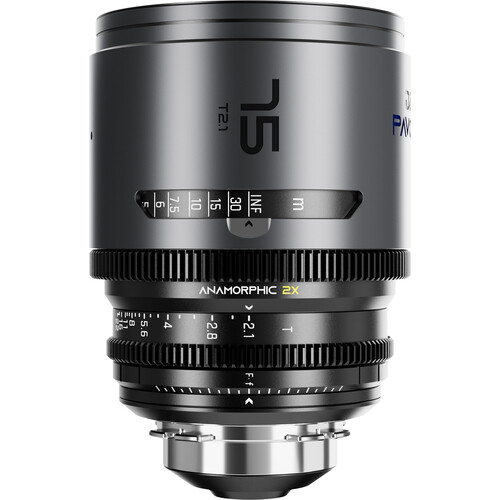 DZOFilm PAVO 75mm T2.1 2x Anamorphic Prime Lens (Blue Coating PL/EF Mount Feet)