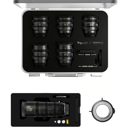DZOFilm Thypoch Simera-C 5-Lens Kit with Catta 70-135mm Zoom (Leica M/Sony E)