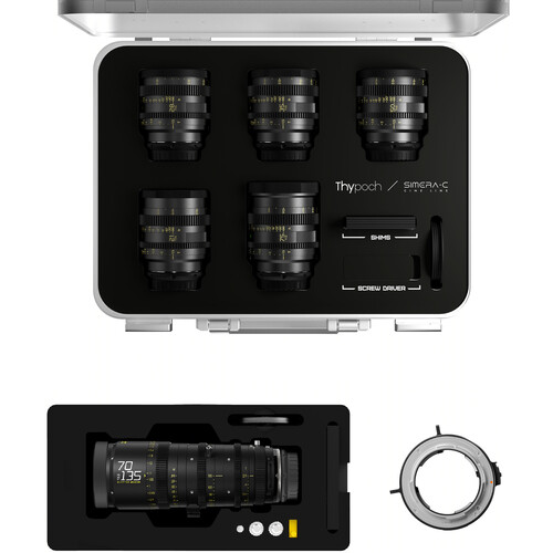 DZOFilm Thypoch Simera-C 5-Lens Kit & Catta 70-135mm Zoom Bundle (Leica M/L-Mount)