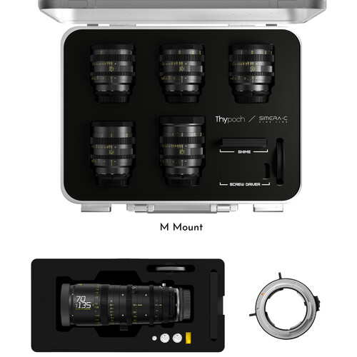 DZOFilm Thypoch Simera-C 5-Lens Kit with Catta 70-135mm Zoom (Leica M/Canon RF)
