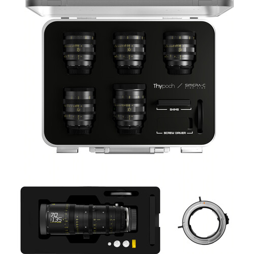 DZOFilm Thypoch Simera-C 5-Lens Kit with Catta 70-135mm Zoom (Leica M/Nikon Z)