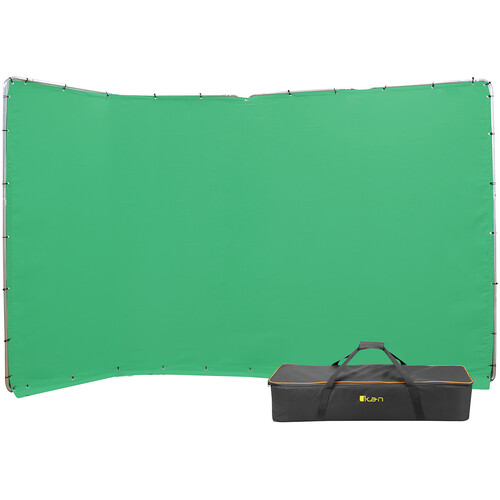 ikan Portable Panoramic Chroma-Key Backdrop Screen (Chroma-Key Green 13.1 x 7.8')
