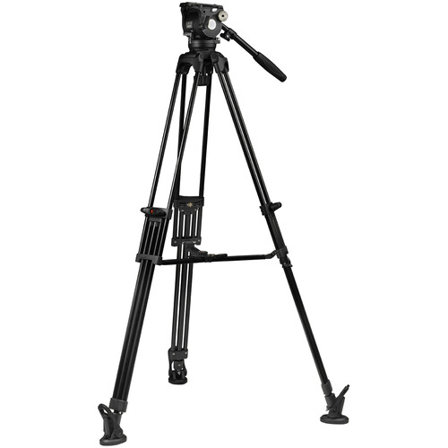 E-Image EG08A2 2-Stage Aluminum Tripod System with GH08 Fluid Head (75mm)
