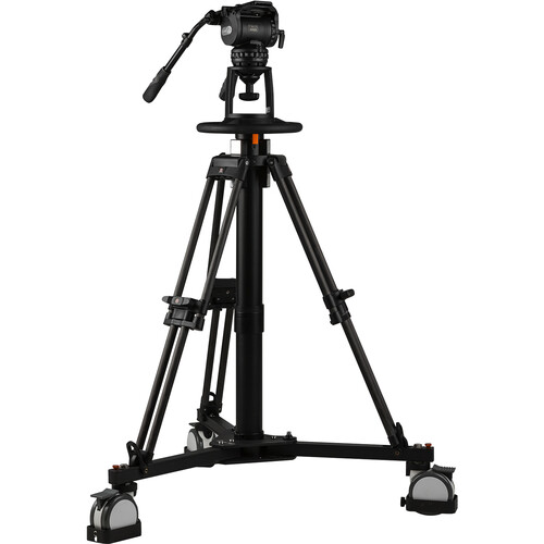 E-Image Pneumatic Pedestal Kit with Wheeled Dolly & Fluid Head (100mm)