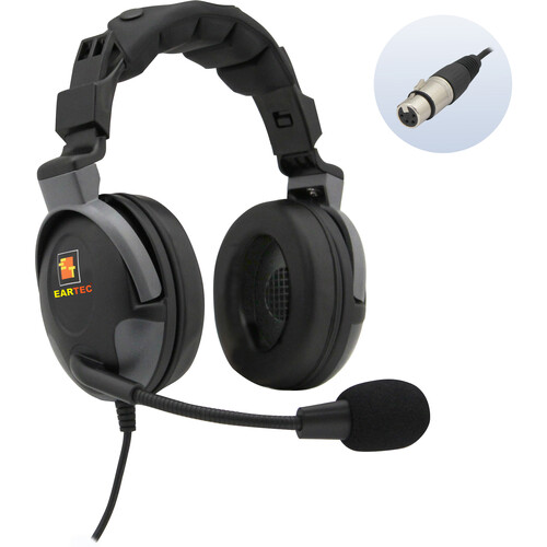 Eartec ProLine Dual-Ear Wired Headset with Female 4-Pin XLR Connector