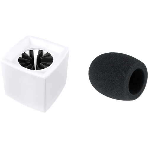 Eastwind Audio Premium Mic Flag Combo Set for Sennheiser MD 46/MD 42 (White Square)