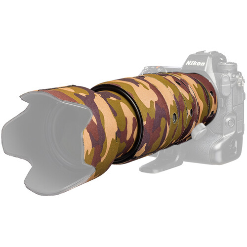 easyCover Lens Oak Neoprene Cover for Nikon NIKKOR Z 100-400mm f/4.5-5.6 VR S Lens (Nikon Z Brown Camo)