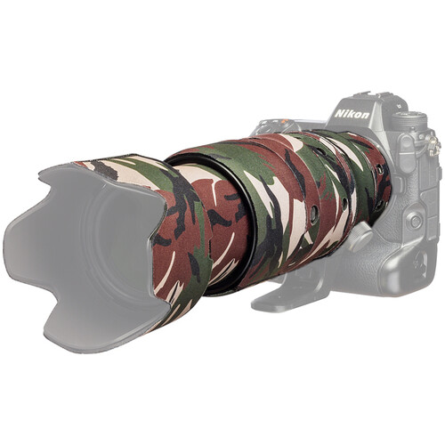 easyCover Lens Oak Neoprene Cover for Nikon NIKKOR Z 100-400mm f/4.5-5.6 VR S Lens (Nikon Z Green Camo)