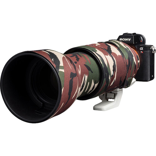 easyCover Lens Oak Neoprene Cover for Sony FE 100-400mm F4.5-5.6 GM OSS Lens (Green Camo)
