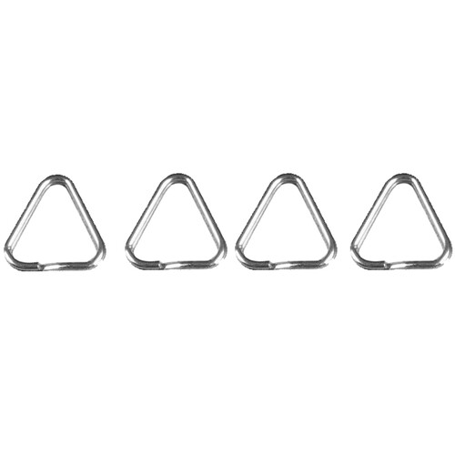 EDDYCAM Premium Triangle Rings (Silver 4-Pack)
