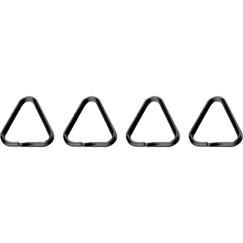 EDDYCAM Premium Triangle Rings (Black 4-Pack)