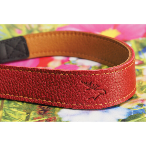 EDDYCAM Camera Strap (Red with Nature Stitching 1.4