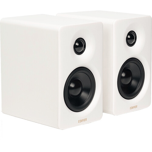 Edifier M60 Compact Desktop 2.0 2-Way Active Bluetooth Speakers (White Pair)