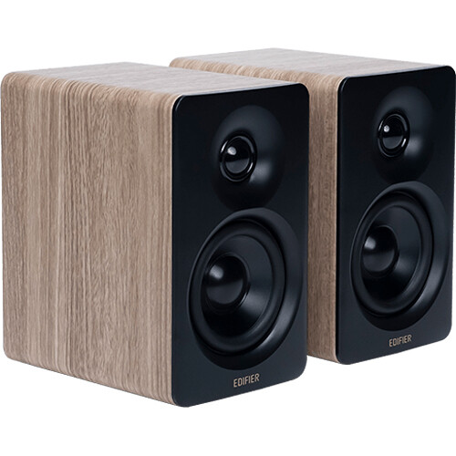 Edifier M60 Compact Desktop 2.0 2-Way Active Bluetooth Speakers (Oak Pair)