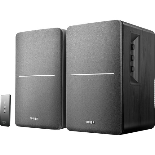 Edifier R1280T 2-Way Active Bookshelf Speakers (Black Pair)