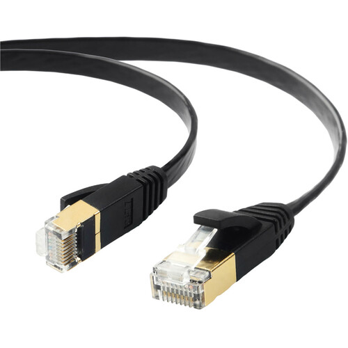 EDIMAX Technology CAT7 Shielded Flat Network Cable (3.3' 2-Pack)