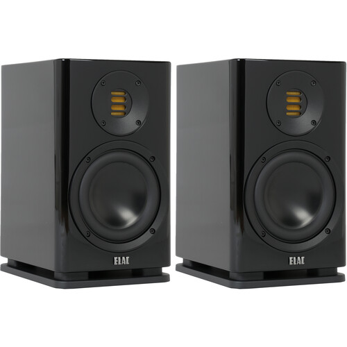ELAC Solano BS 283 Two-Way Bookshelf Speakers (Gloss Black Pair)