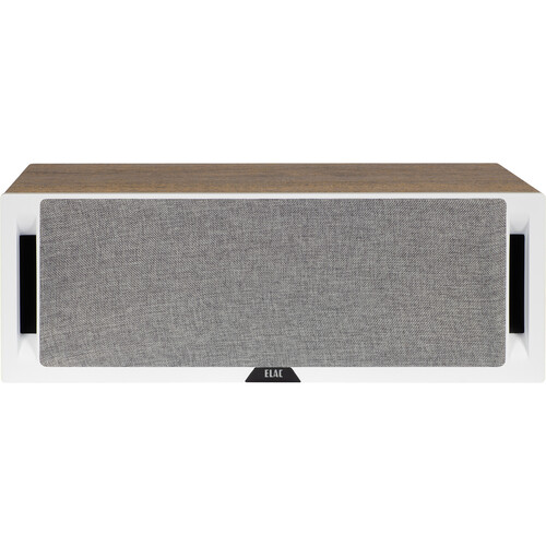 ELAC Debut Reference Two-Way Center Channel Speaker (White Baffle Oak Cabinet)
