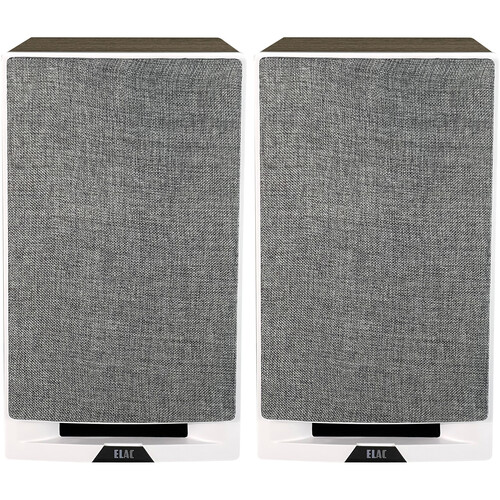 ELAC Uni-Fi Reference UBR62 3-Way Bookshelf Speakers (Satin White with Oak Sides Pair)