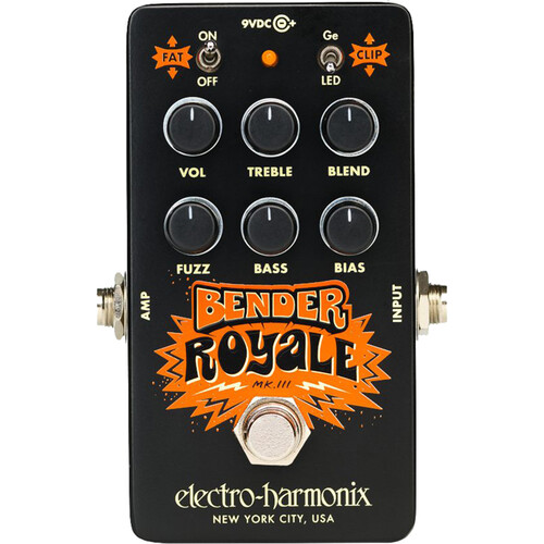 Electro-Harmonix Bender Royale Germanium Fuzz Pedal (Black)