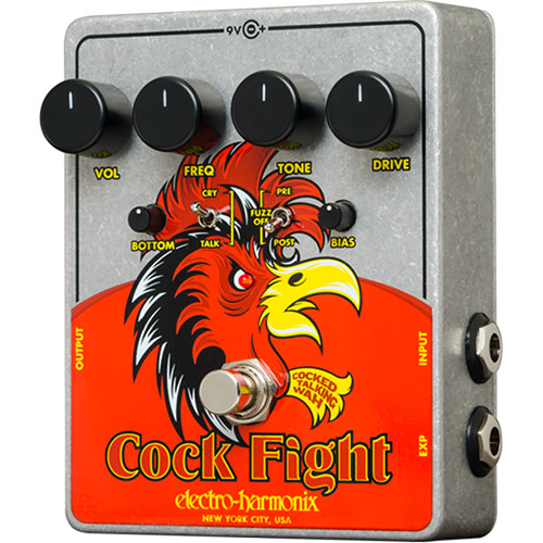 Electro-Harmonix Cock Fight - Cocked Talking Wah Pedal with Fuzz