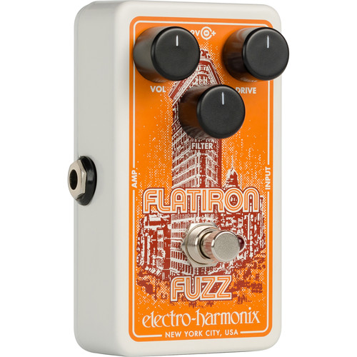 Electro-Harmonix Flatiron Fuzz Distortion Pedal for Electric Guitars