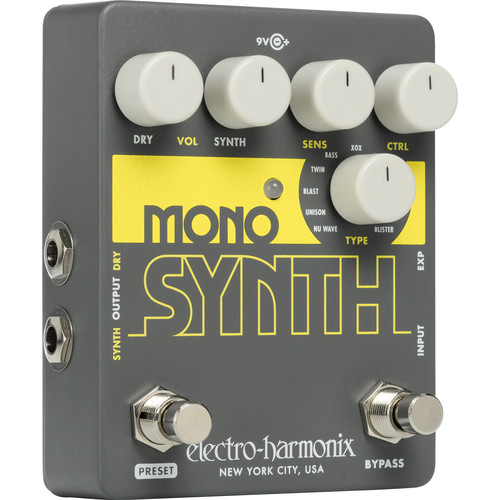 Electro-Harmonix Mono Synth Guitar Synthesizer Pedal