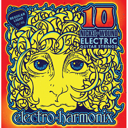 Electro-Harmonix Nickel-Wound Electric Guitar Strings (10/46 Regular Light 10-Pack)