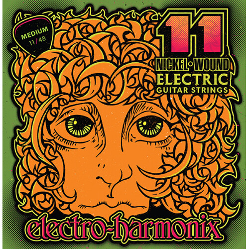 Electro-Harmonix Nickel-Wound Electric Guitar Strings (11/48 Medium 10-Pack)