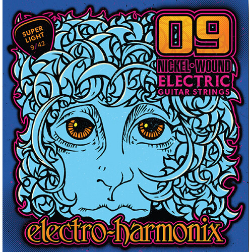 Electro-Harmonix Nickel-Wound Electric Guitar Strings (09/42 Super Light 10-Pack)
