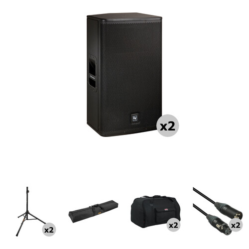 SAMSON XP106w Premium Padded Black Speaker Covers 2 Quantity of 1 = 1 Pair!