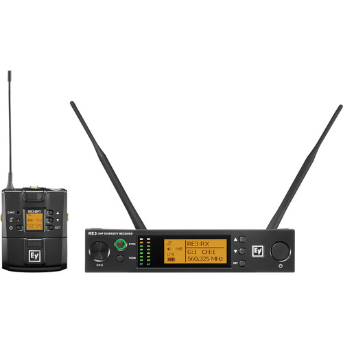 Electro-Voice RE3-BPNID Bodypack Wireless System with No Input Device (5H: 560 to 596 MHz)