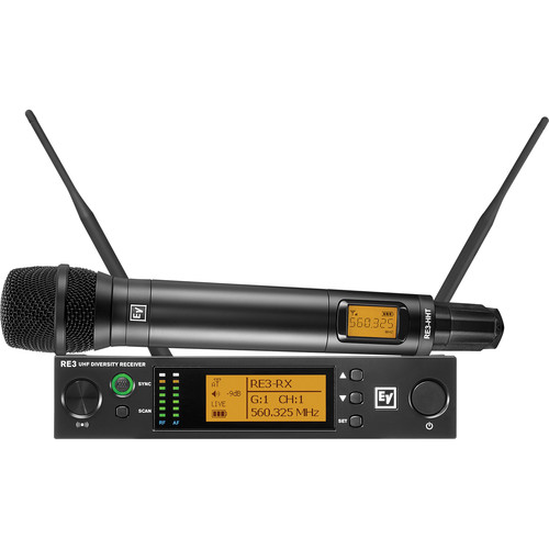 Electro-Voice RE3-RE420 Wireless Handheld Microphone System with RE420 Wireless Mic (5H: 560 to 596 MHz)
