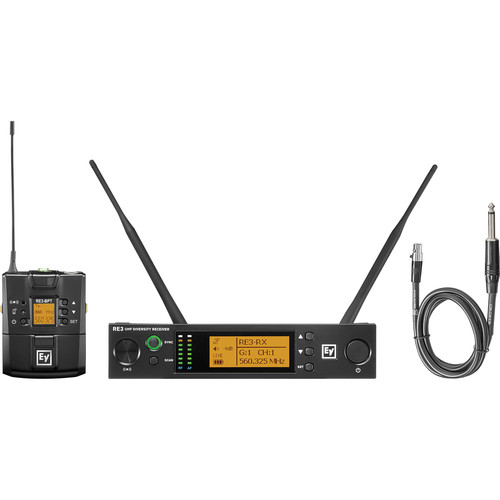 Electro-Voice RE3-BPGC Bodypack Instrument Wireless System (6M: 653 to 663 MHz)